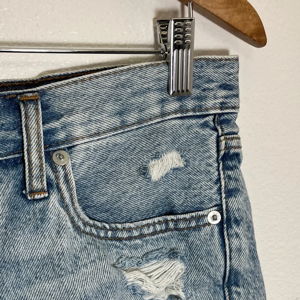 Aeropostale Boyfriend Short Distressed Denim Shorts